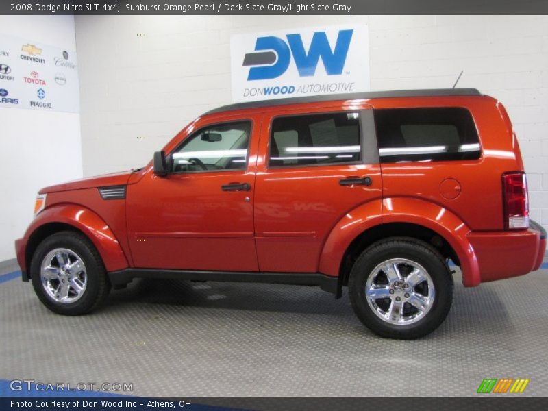 Sunburst Orange Pearl / Dark Slate Gray/Light Slate Gray 2008 Dodge Nitro SLT 4x4
