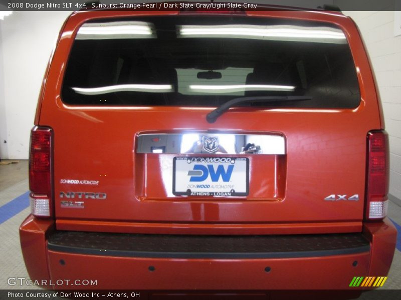 Sunburst Orange Pearl / Dark Slate Gray/Light Slate Gray 2008 Dodge Nitro SLT 4x4