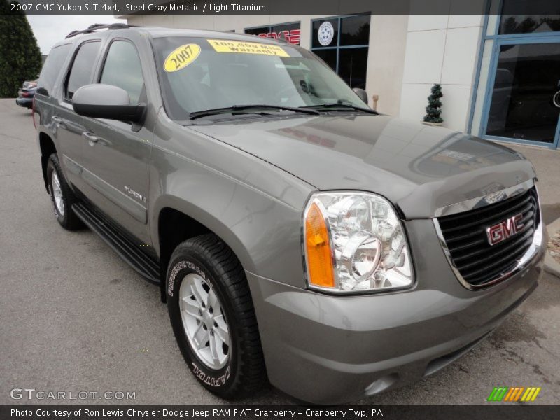 Steel Gray Metallic / Light Titanium 2007 GMC Yukon SLT 4x4