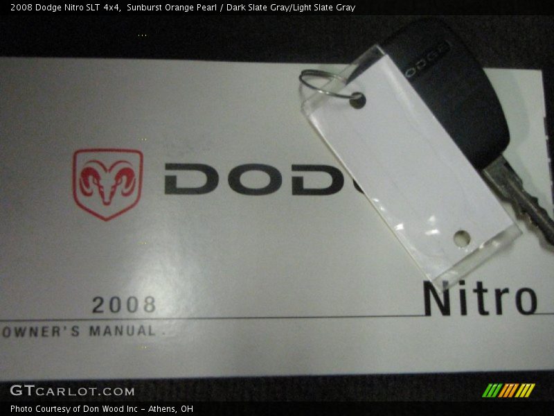 Sunburst Orange Pearl / Dark Slate Gray/Light Slate Gray 2008 Dodge Nitro SLT 4x4
