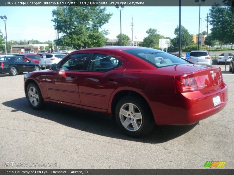Inferno Red Crystal Pearl / Dark Slate Gray/Light Graystone 2007 Dodge Charger