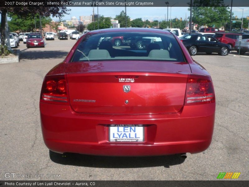 Inferno Red Crystal Pearl / Dark Slate Gray/Light Graystone 2007 Dodge Charger