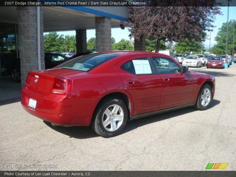 Inferno Red Crystal Pearl / Dark Slate Gray/Light Graystone 2007 Dodge Charger