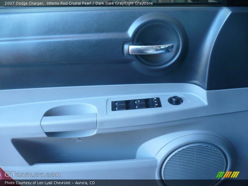 Inferno Red Crystal Pearl / Dark Slate Gray/Light Graystone 2007 Dodge Charger