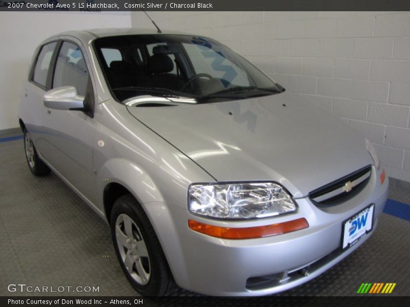 Cosmic Silver / Charcoal Black 2007 Chevrolet Aveo 5 LS Hatchback