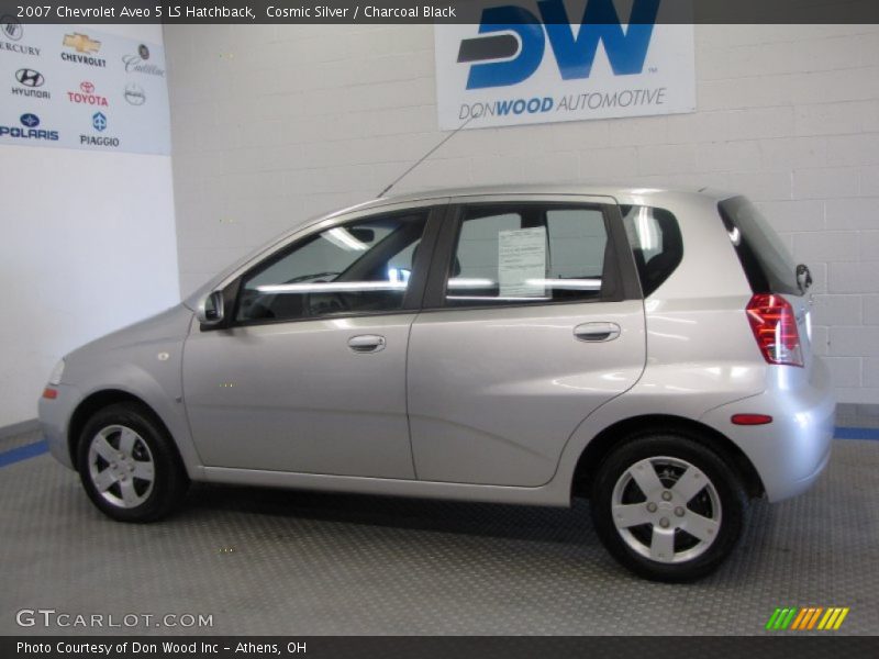 Cosmic Silver / Charcoal Black 2007 Chevrolet Aveo 5 LS Hatchback