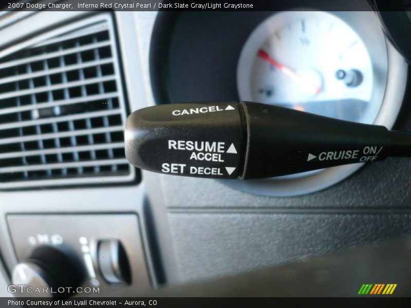 Inferno Red Crystal Pearl / Dark Slate Gray/Light Graystone 2007 Dodge Charger