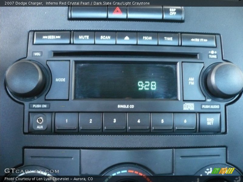 Inferno Red Crystal Pearl / Dark Slate Gray/Light Graystone 2007 Dodge Charger