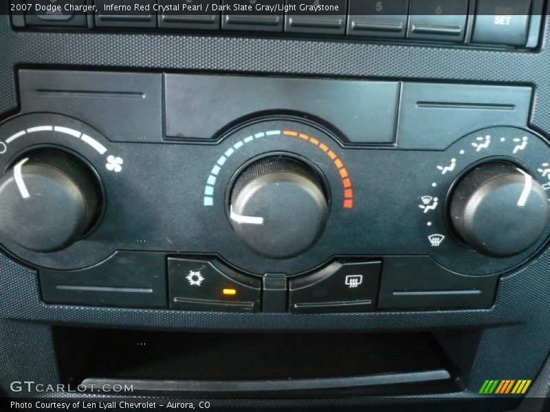 Inferno Red Crystal Pearl / Dark Slate Gray/Light Graystone 2007 Dodge Charger