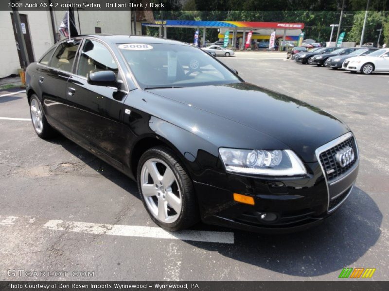 Brilliant Black / Black 2008 Audi A6 4.2 quattro Sedan