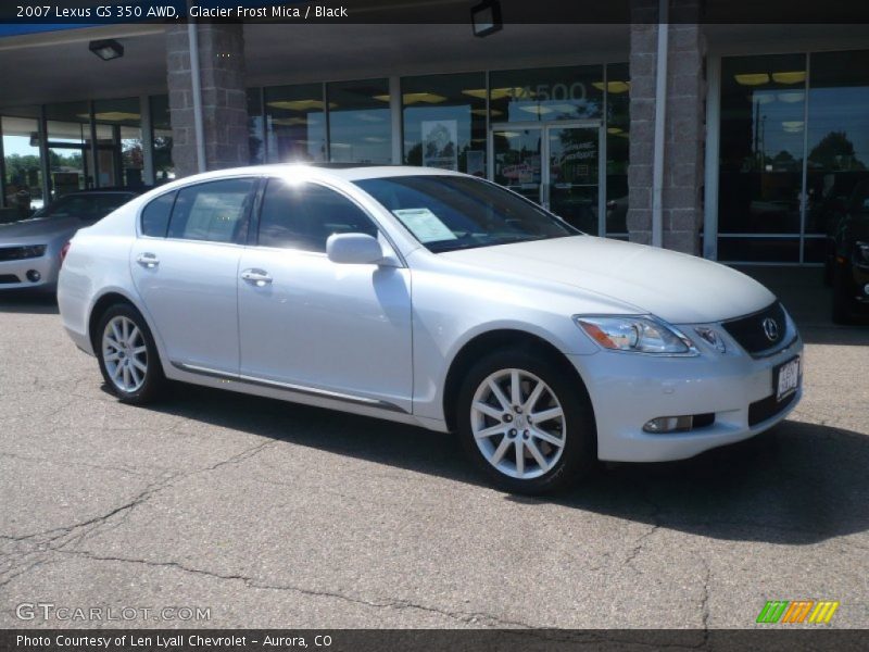 Glacier Frost Mica / Black 2007 Lexus GS 350 AWD