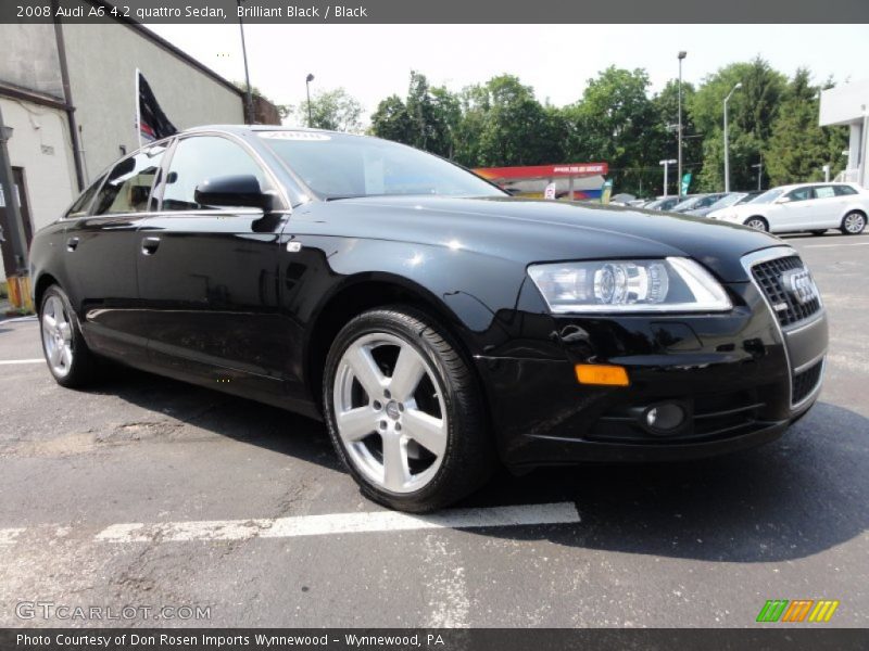 Brilliant Black / Black 2008 Audi A6 4.2 quattro Sedan