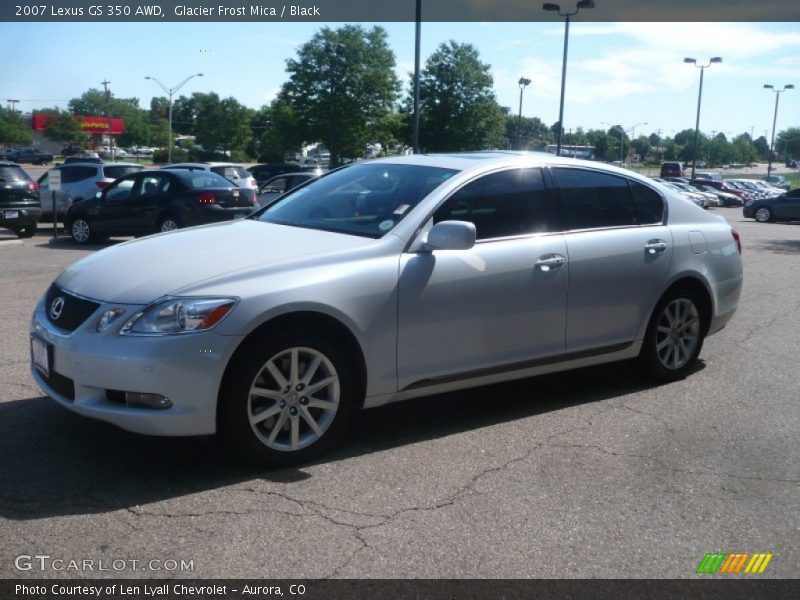 Glacier Frost Mica / Black 2007 Lexus GS 350 AWD
