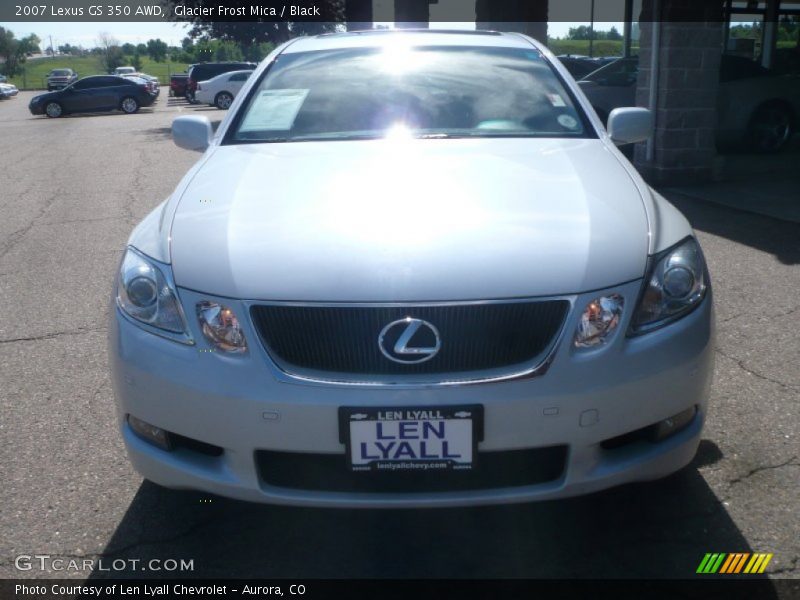 Glacier Frost Mica / Black 2007 Lexus GS 350 AWD