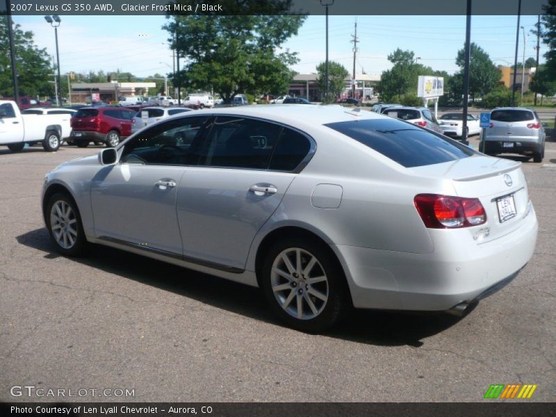 Glacier Frost Mica / Black 2007 Lexus GS 350 AWD