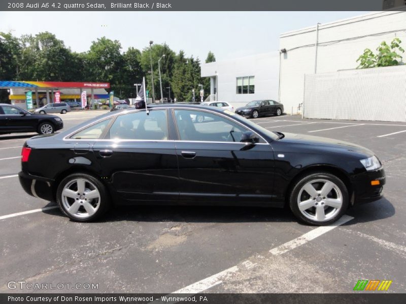Brilliant Black / Black 2008 Audi A6 4.2 quattro Sedan