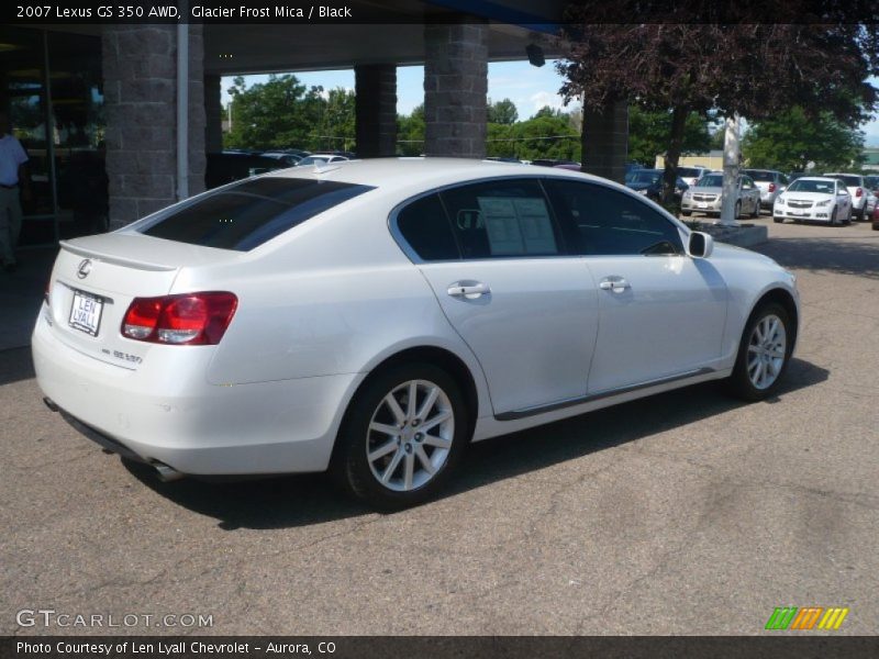 Glacier Frost Mica / Black 2007 Lexus GS 350 AWD