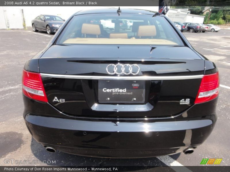 Brilliant Black / Black 2008 Audi A6 4.2 quattro Sedan