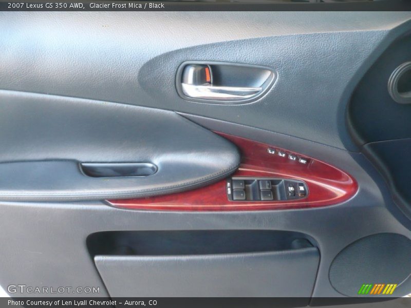 Glacier Frost Mica / Black 2007 Lexus GS 350 AWD