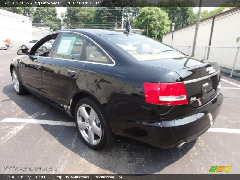 Brilliant Black / Black 2008 Audi A6 4.2 quattro Sedan