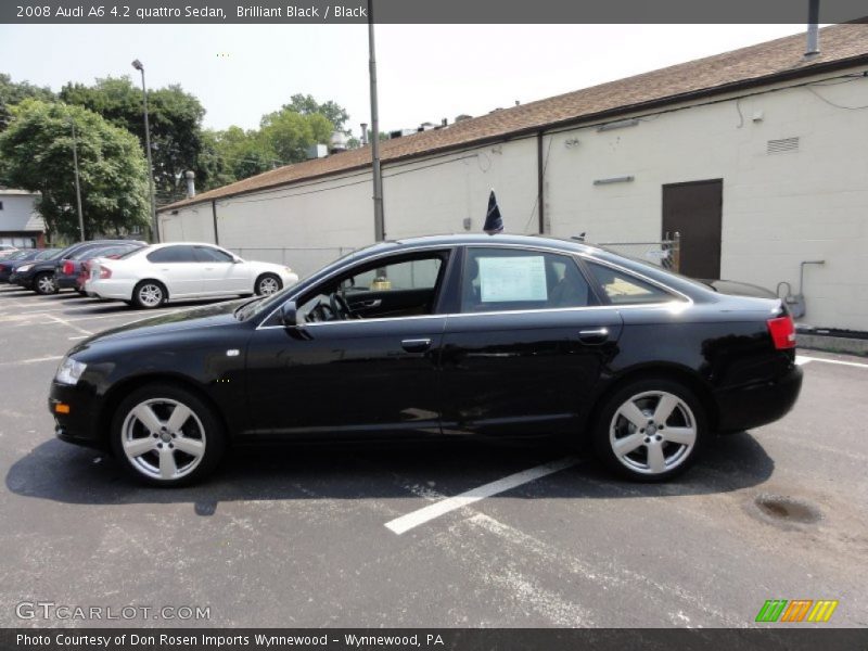 Brilliant Black / Black 2008 Audi A6 4.2 quattro Sedan