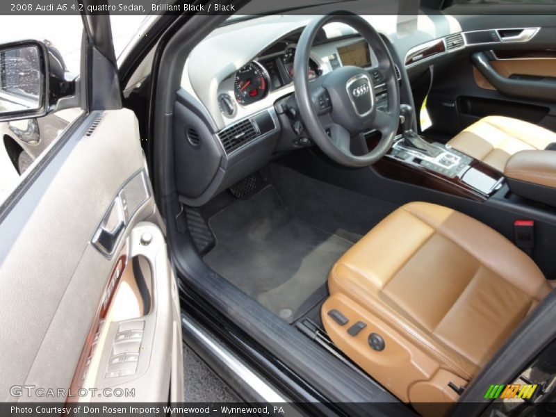 Brilliant Black / Black 2008 Audi A6 4.2 quattro Sedan