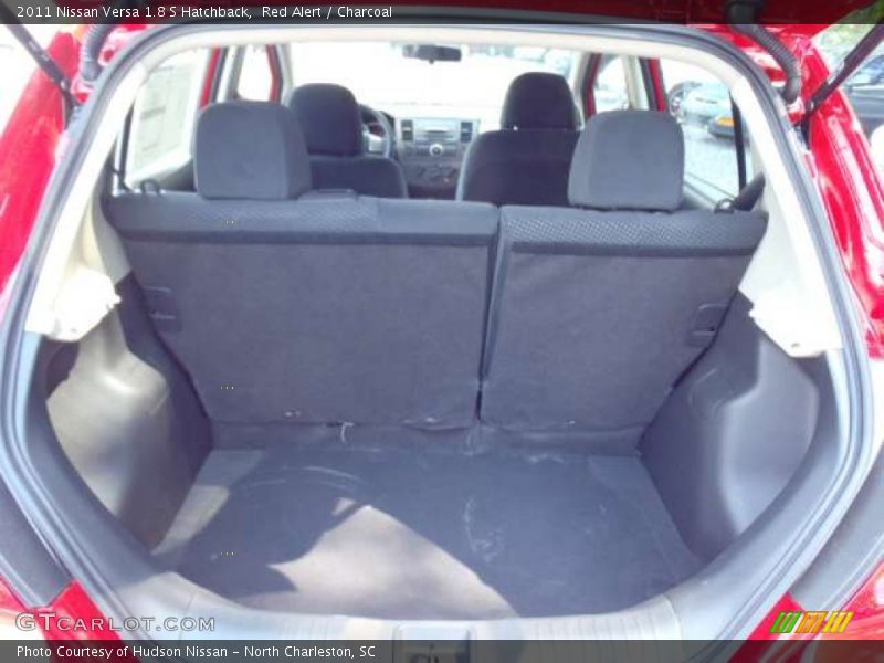 Red Alert / Charcoal 2011 Nissan Versa 1.8 S Hatchback