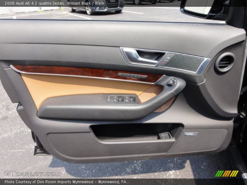 Brilliant Black / Black 2008 Audi A6 4.2 quattro Sedan