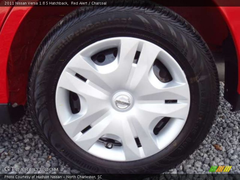 Red Alert / Charcoal 2011 Nissan Versa 1.8 S Hatchback