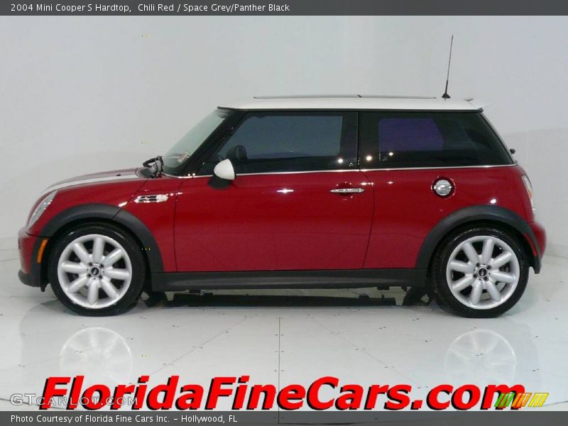 Chili Red / Space Grey/Panther Black 2004 Mini Cooper S Hardtop