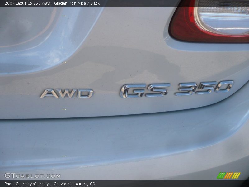 Glacier Frost Mica / Black 2007 Lexus GS 350 AWD