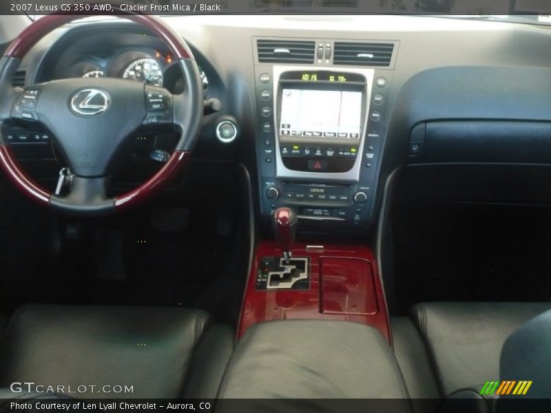 Glacier Frost Mica / Black 2007 Lexus GS 350 AWD