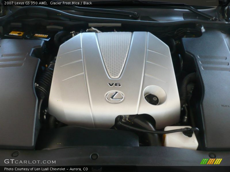 Glacier Frost Mica / Black 2007 Lexus GS 350 AWD