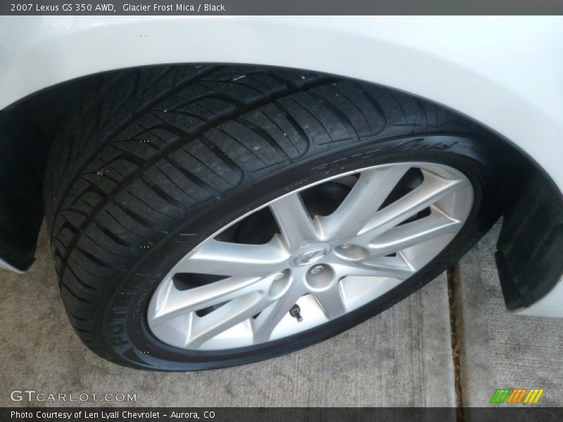 Glacier Frost Mica / Black 2007 Lexus GS 350 AWD