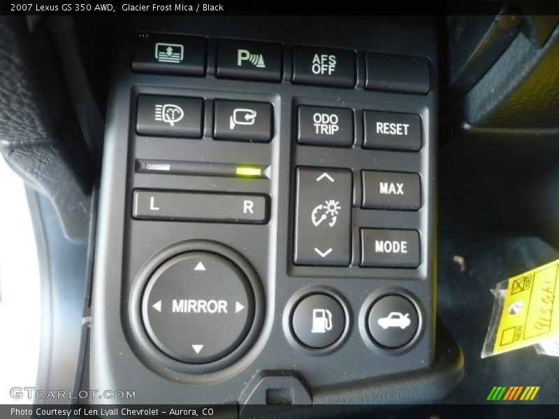 Glacier Frost Mica / Black 2007 Lexus GS 350 AWD