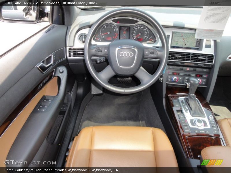 Brilliant Black / Black 2008 Audi A6 4.2 quattro Sedan