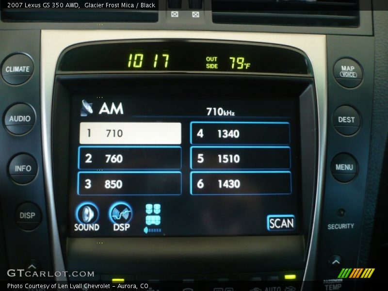 Glacier Frost Mica / Black 2007 Lexus GS 350 AWD