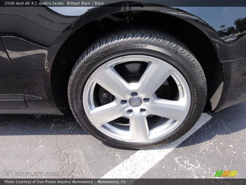 Brilliant Black / Black 2008 Audi A6 4.2 quattro Sedan