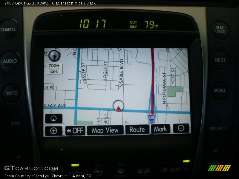 Glacier Frost Mica / Black 2007 Lexus GS 350 AWD