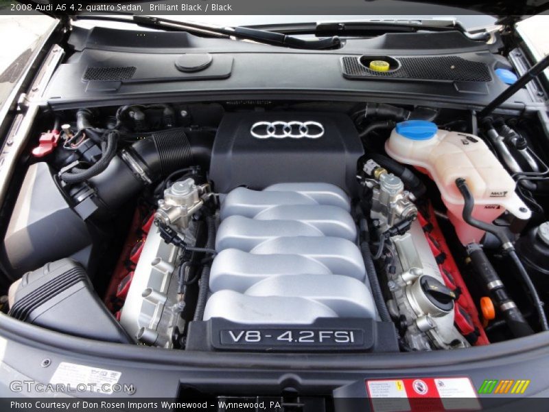 Brilliant Black / Black 2008 Audi A6 4.2 quattro Sedan