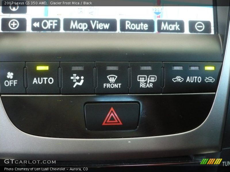 Glacier Frost Mica / Black 2007 Lexus GS 350 AWD