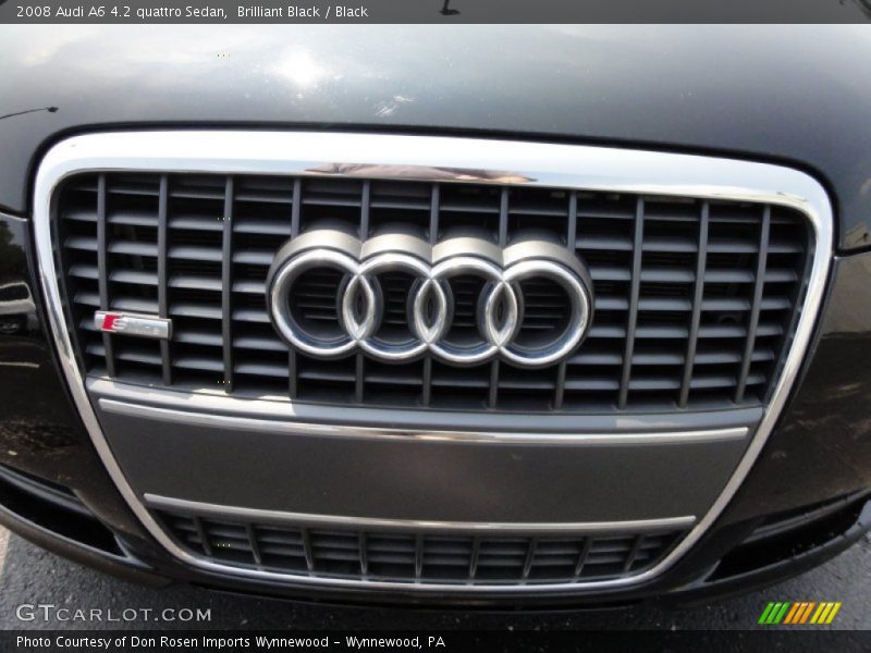 Brilliant Black / Black 2008 Audi A6 4.2 quattro Sedan
