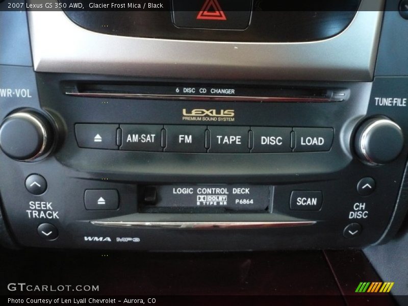 Glacier Frost Mica / Black 2007 Lexus GS 350 AWD