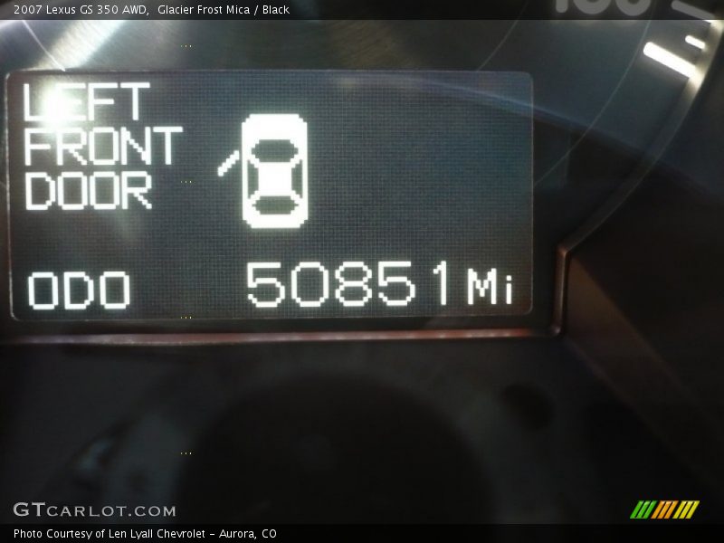 Glacier Frost Mica / Black 2007 Lexus GS 350 AWD