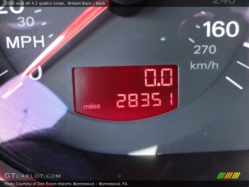 Brilliant Black / Black 2008 Audi A6 4.2 quattro Sedan