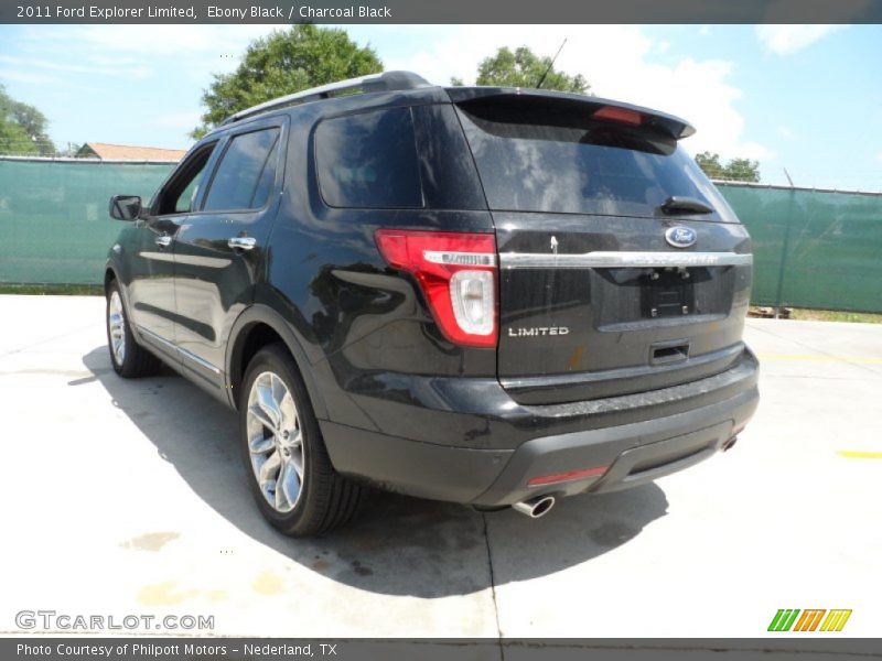 Ebony Black / Charcoal Black 2011 Ford Explorer Limited