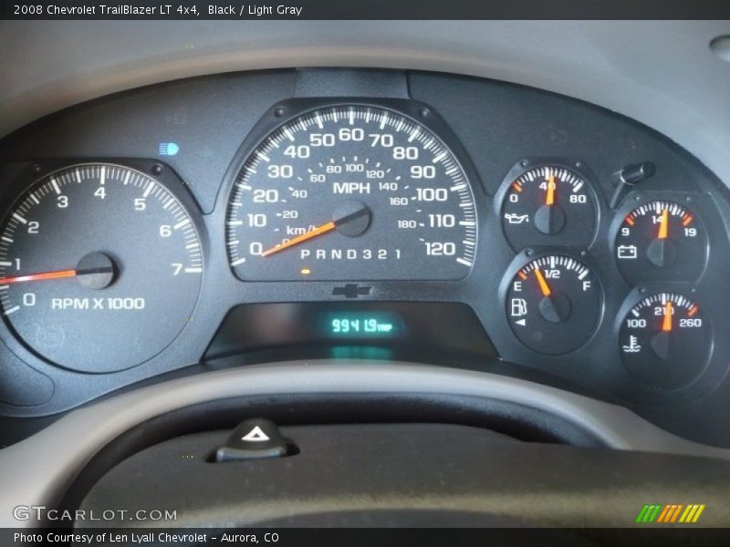 Black / Light Gray 2008 Chevrolet TrailBlazer LT 4x4