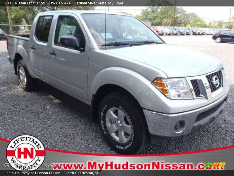 Radiant Silver Metallic / Steel 2011 Nissan Frontier SV Crew Cab 4x4