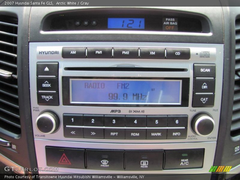 Arctic White / Gray 2007 Hyundai Santa Fe GLS