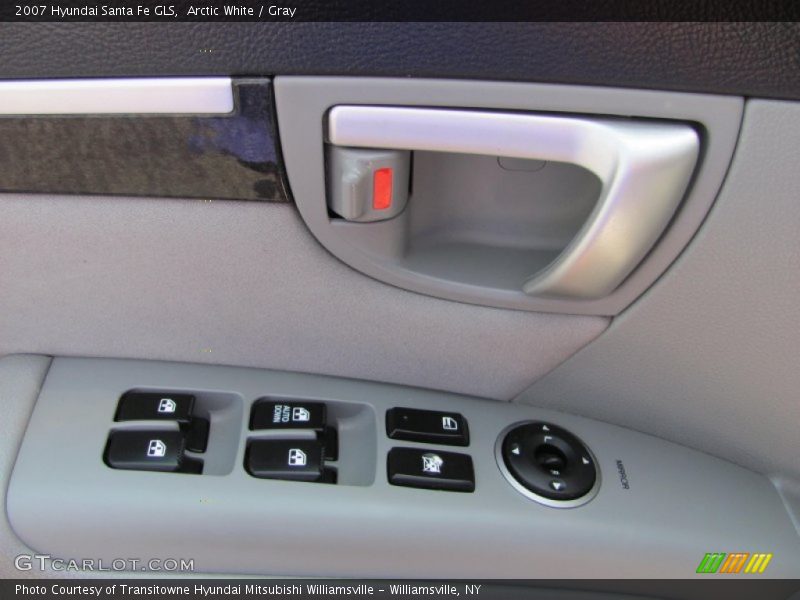 Arctic White / Gray 2007 Hyundai Santa Fe GLS